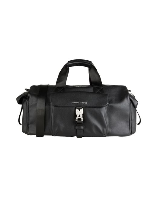 ARMANI EXCHANGE Black Duffel Bags Polyester, Polyurethane for men