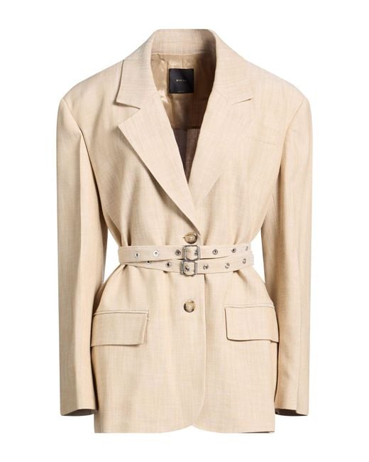 Pinko Natural Sand Blazer Viscose, Polyester, Elastane