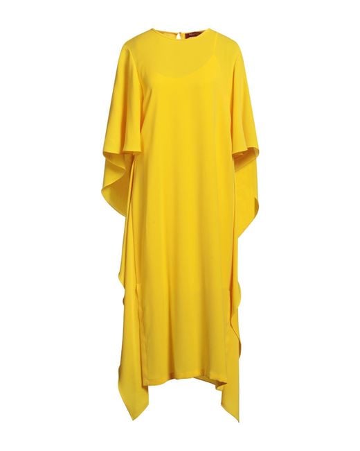 Max Mara Yellow Midi Dress