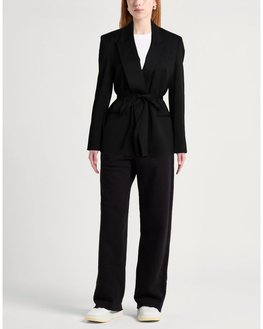 MEIMEIJ Black Jacket Wool, Polyester, Elastane, Acetate