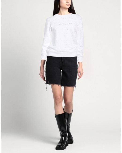 Richmond X White Sweatshirt Cotton