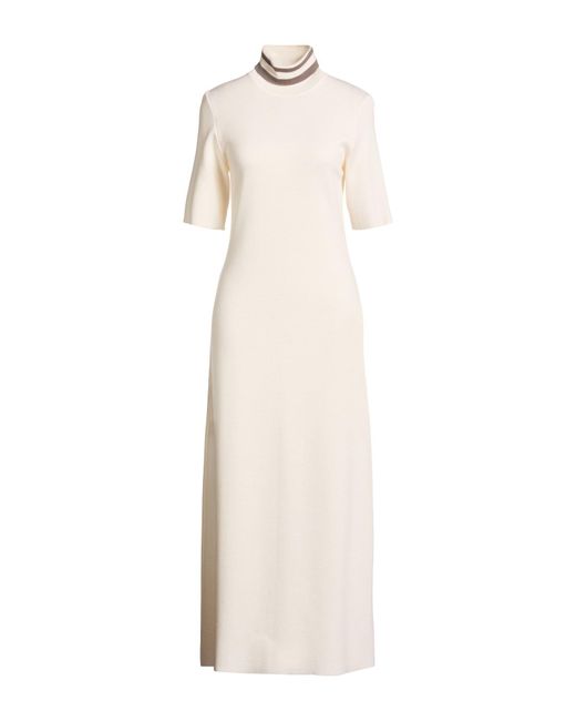 Purotatto Natural Maxi Dress Merino Wool