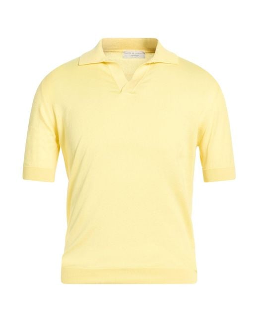 FILIPPO DE LAURENTIIS Yellow Sweater Cotton for men
