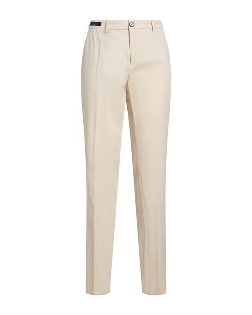 Paul & Shark Natural Ivory Pants Modal, Cotton, Elastane for men
