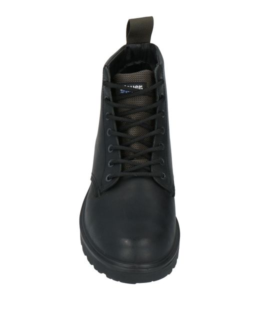Blauer Black Ankle Boots for men