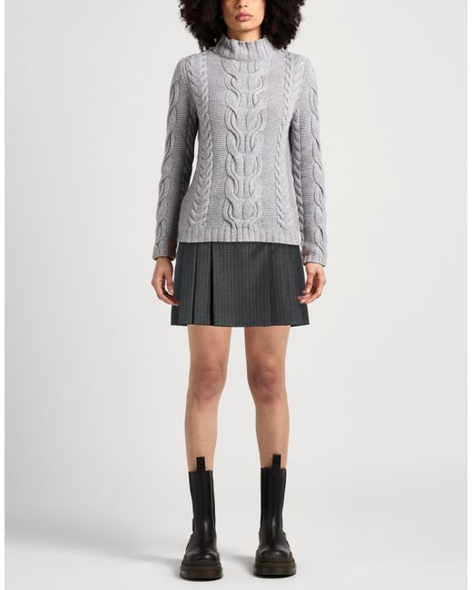 Sandro Gray Mini Skirt