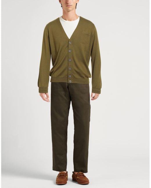 Alpha Studio Green Cardigan for men