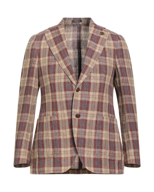 BRERAS Milano Brown Blazer Linen for men