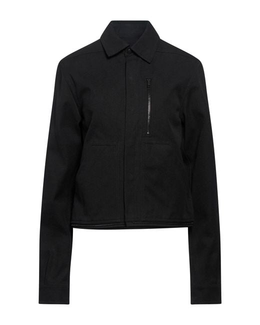 Rick Owens Black Denim Outerwear Cotton