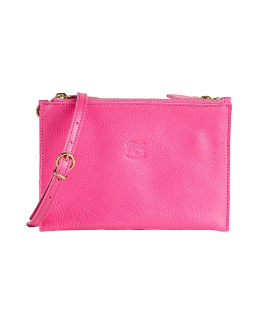 Il Bisonte Pink Umhängetasche