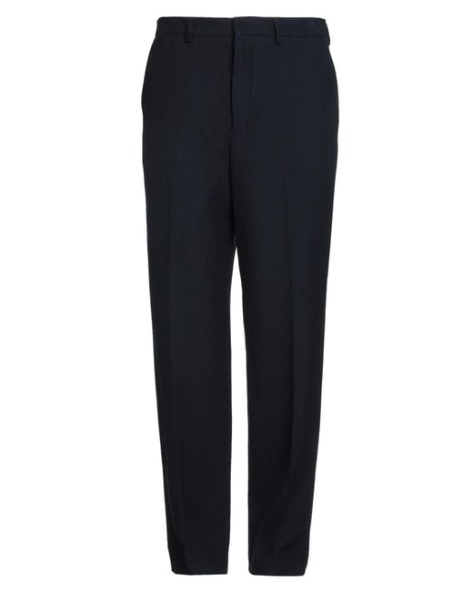 Paura Blue Midnight Pants Virgin Wool, Cashmere, Elastane for men