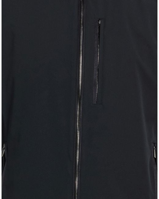 Paul & Shark Black Vest Polyester, Elastane for men