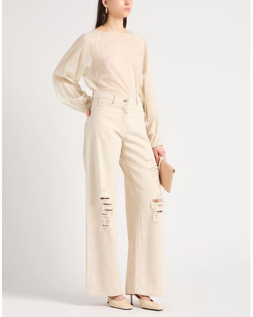 Isabel Benenato Natural Jeans