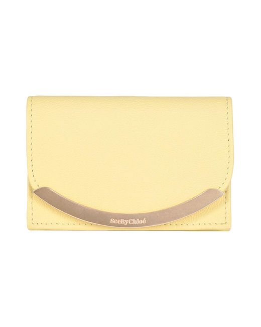 See By Chloé Natural Light Document Holder Cow Leather