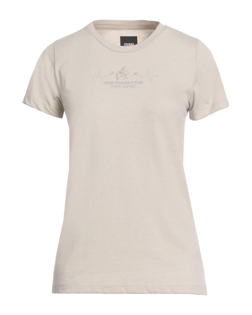 Colmar White T-Shirt Polyester, Cotton