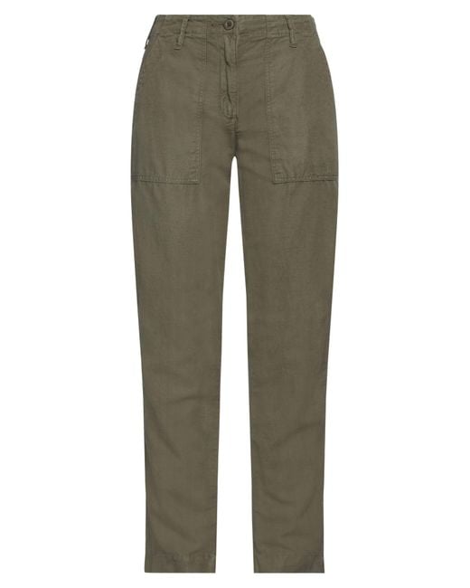 Hartford Green Pants Cotton, Linen