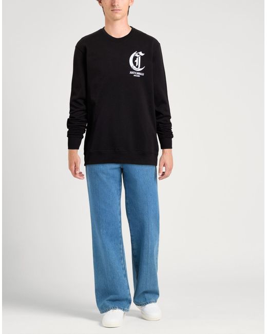 Just Cavalli Black Sweatshirt for men