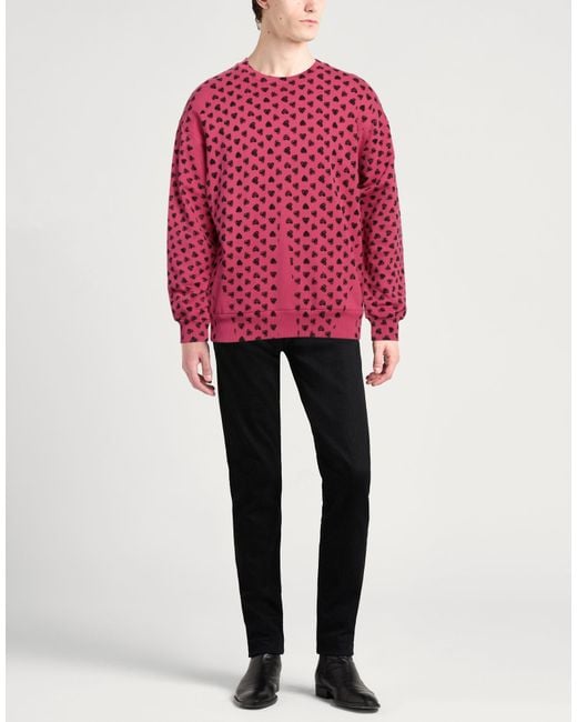 Dolce & Gabbana Red Sweatshirt Cotton, Elastane for men