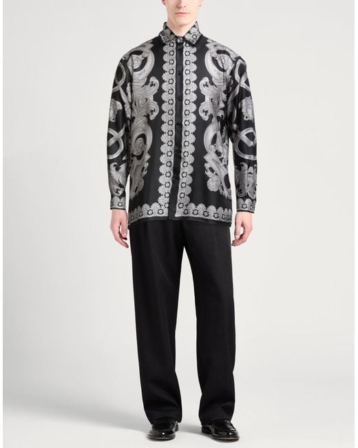 Camisa Versace de hombre de color Black