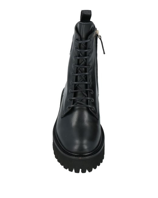 Maje Black Ankle Boots Leather