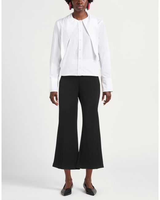 MEIMEIJ Black Pants Rayon, Polyester, Elastane