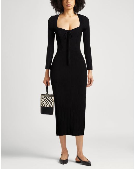 Ba&sh Black Midi Dress