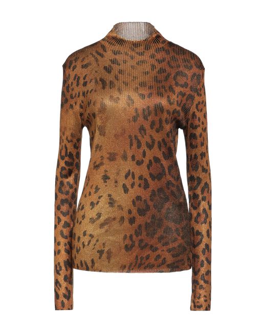 Versace Synthetic Turtleneck in Brown | Lyst UK