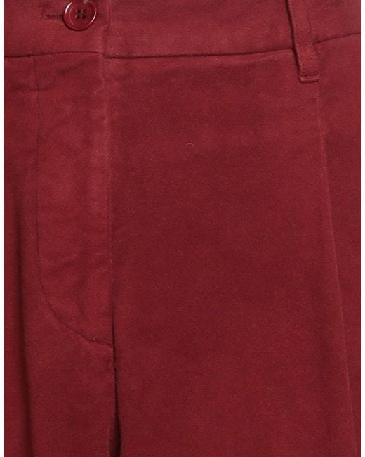 Aspesi Red Pants Cotton, Elastane