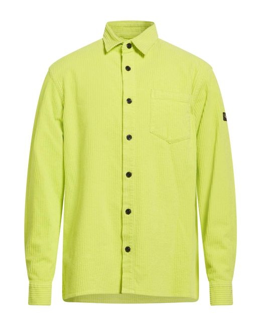 Paul & Shark Yellow Lime Jacket Cotton, Elastane for men