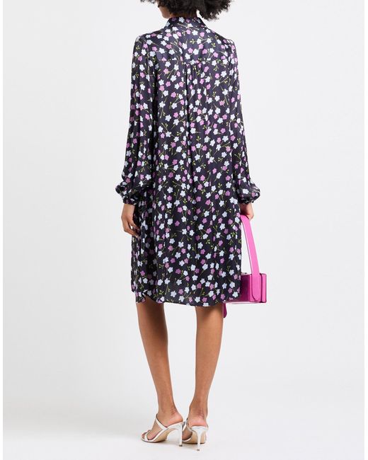 Robert Friedman Blue Midi-Kleid