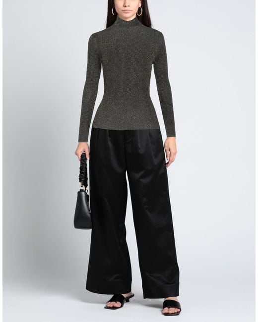 Twinset Black Turtleneck Viscose, Polyester, Polyamide