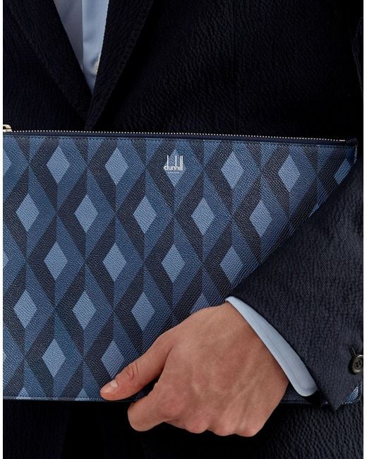 Dunhill Blue Pouch Soft Leather for men