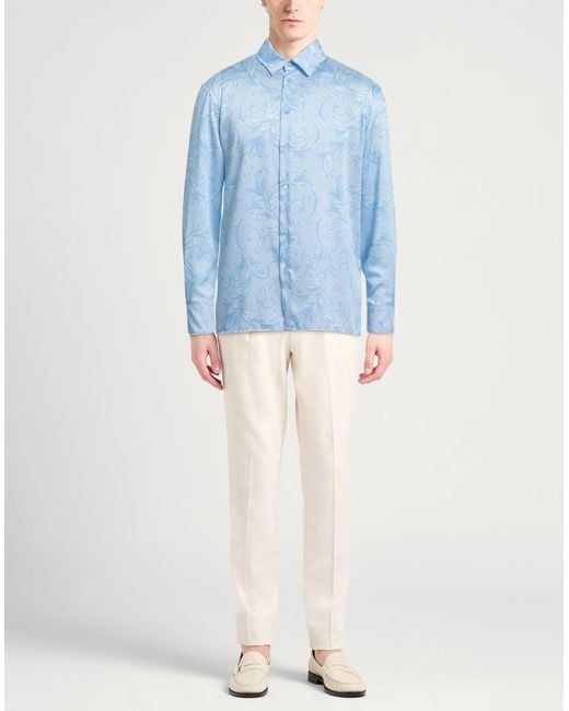 Camicia di Versace in Blue da Uomo