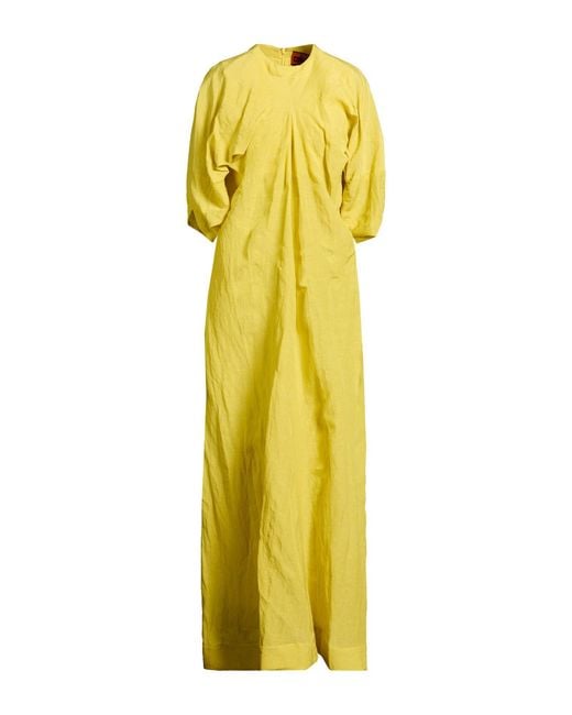 Colville Yellow Maxi Dress Viscose, Linen