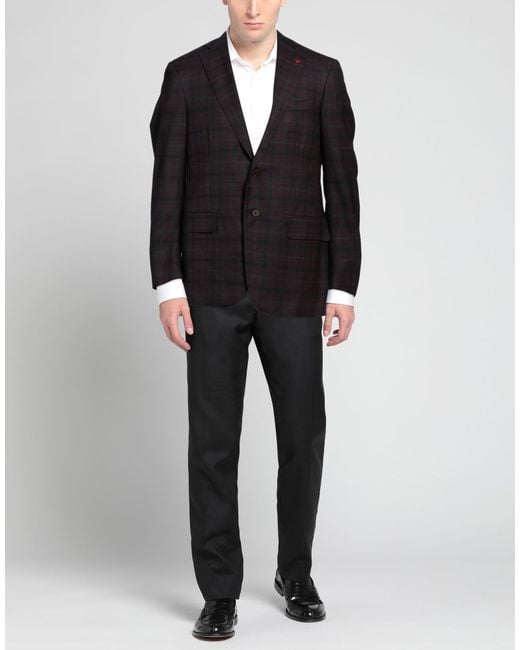 Isaia Black Blazer for men