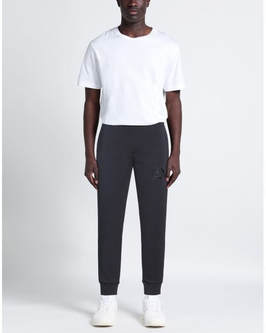 ARMANI EXCHANGE Blue Midnight Pants Cotton, Polyester, Elastane for men