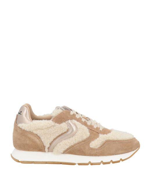 Voile Blanche Natural Sneakers Leather, Textile Fibers