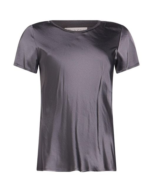 Manila Grace Gray T-Shirt Viscose, Elastane