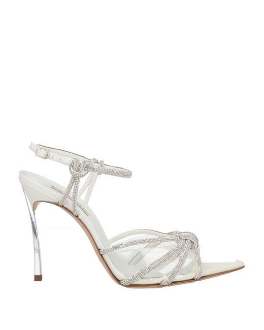 Casadei White Sandals
