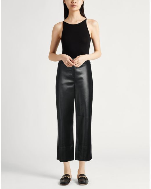 Max Mara Black Pants Polyester, Polyurethane Resin