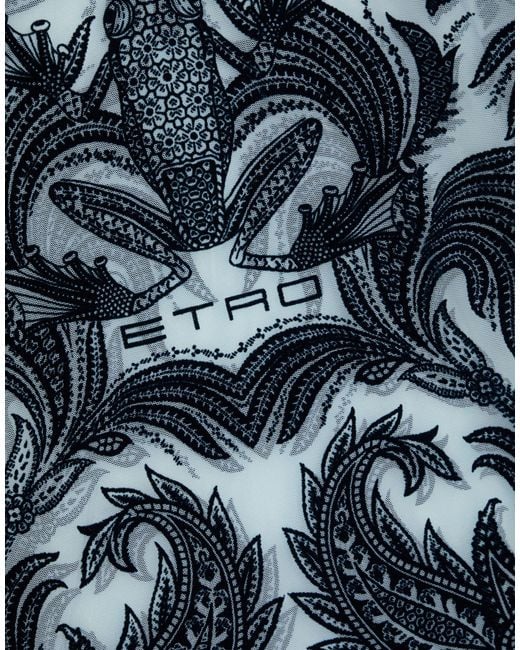 Etro Blue Top Polyamide, Elastane