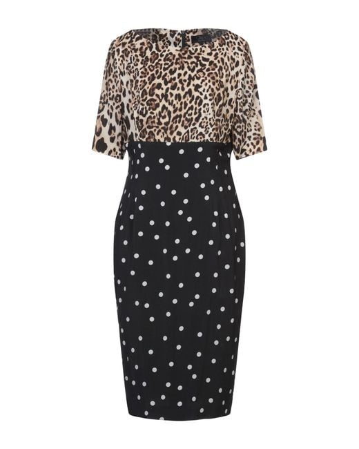 Clips Black Midi Dress