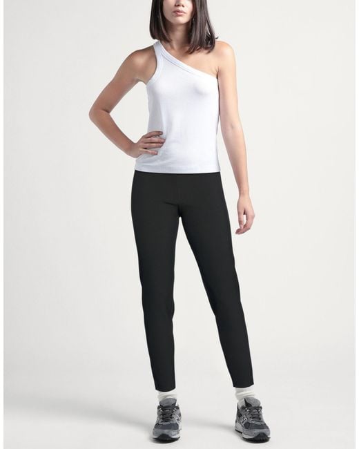 SIMONA CORSELLINI Black Pants Polyester, Viscose, Cotton, Elastane