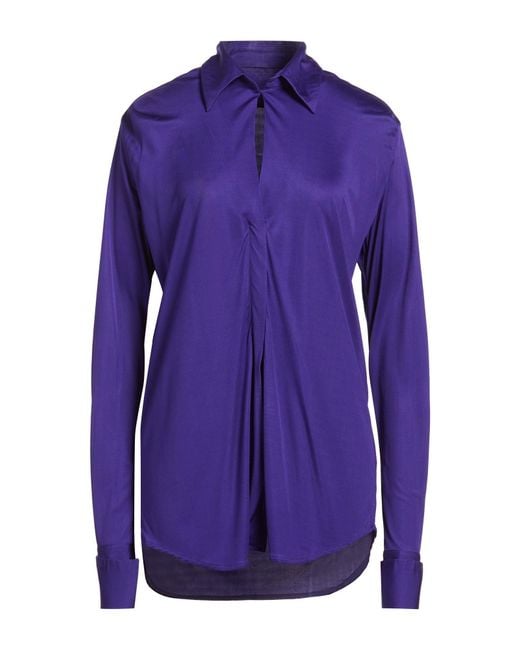 Dries Van Noten Purple Shirt Viscose
