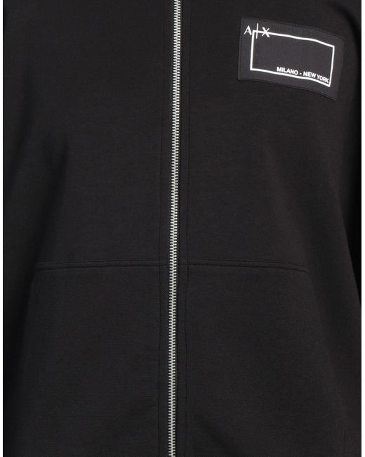 ARMANI EXCHANGE Black Sweatshirt for men