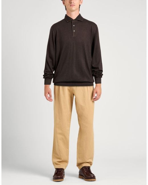 Gran Sasso Brown Sweaters for men