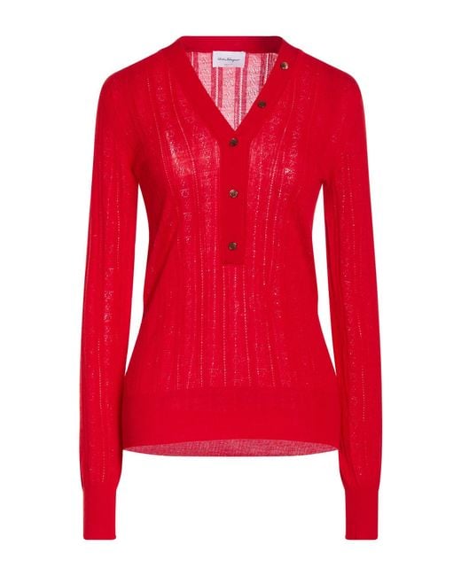Pullover Ferragamo de color Red