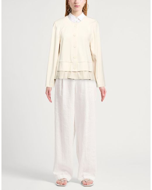 MEIMEIJ Natural Jacket Viscose, Polyamide, Elastane, Polyester
