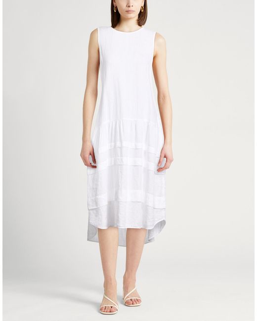 Peserico White Midi Dresses