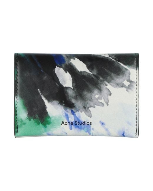 Acne Blue Cardholder Leather